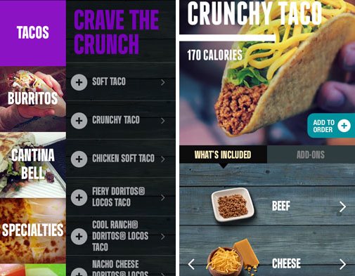 Taco Bell mobile ordering platform