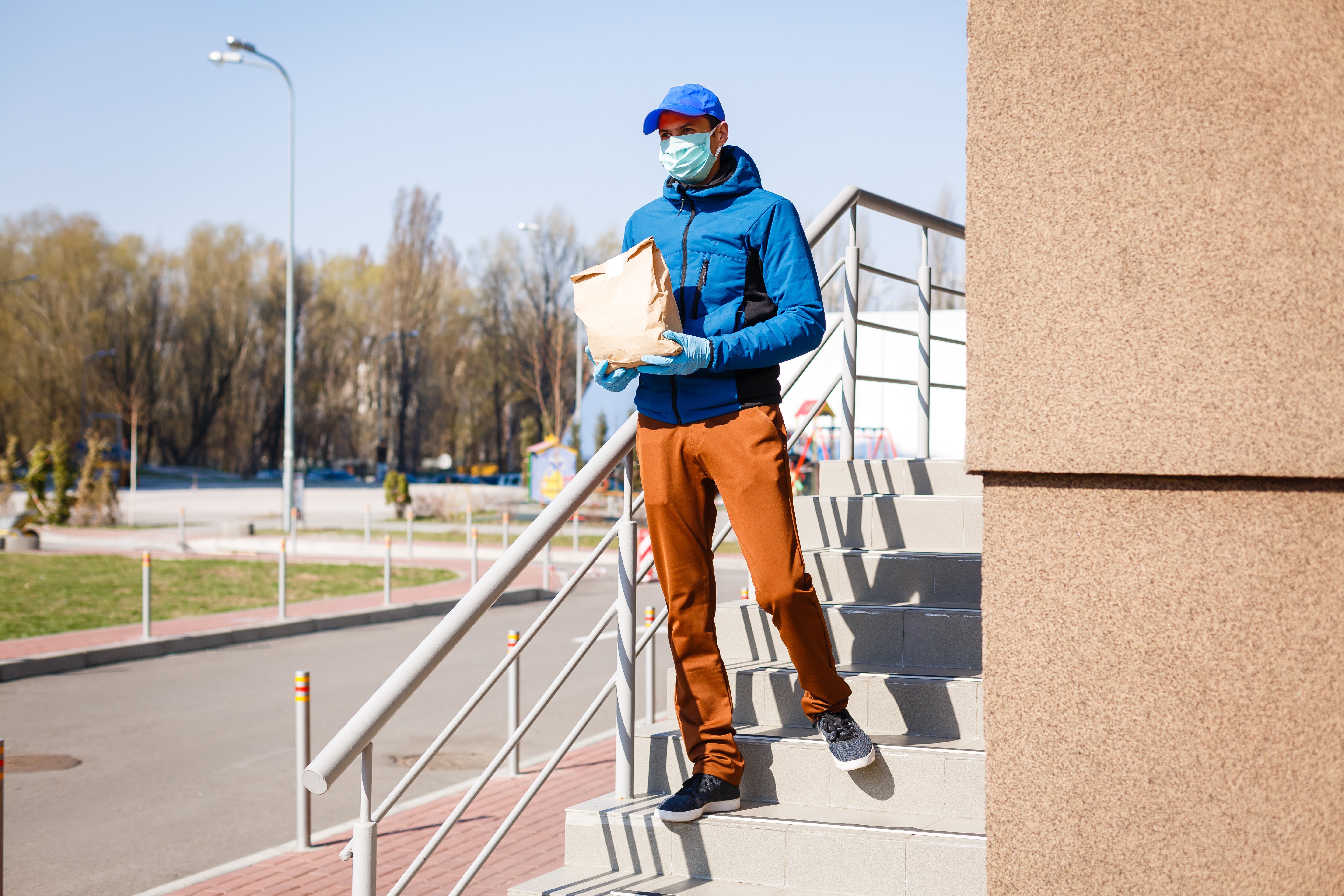 coronavirus food service market research mask delivery