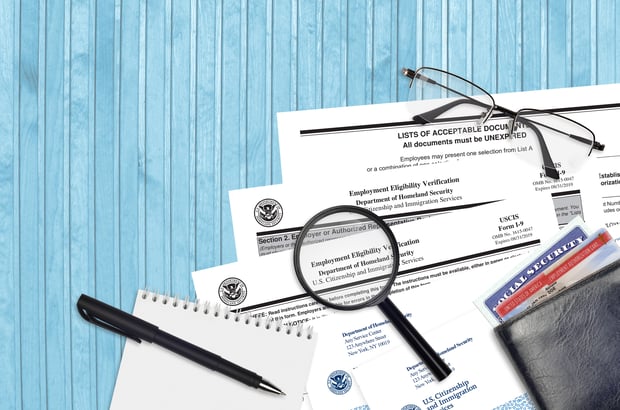 employment eligibility verification section 2 form i-9