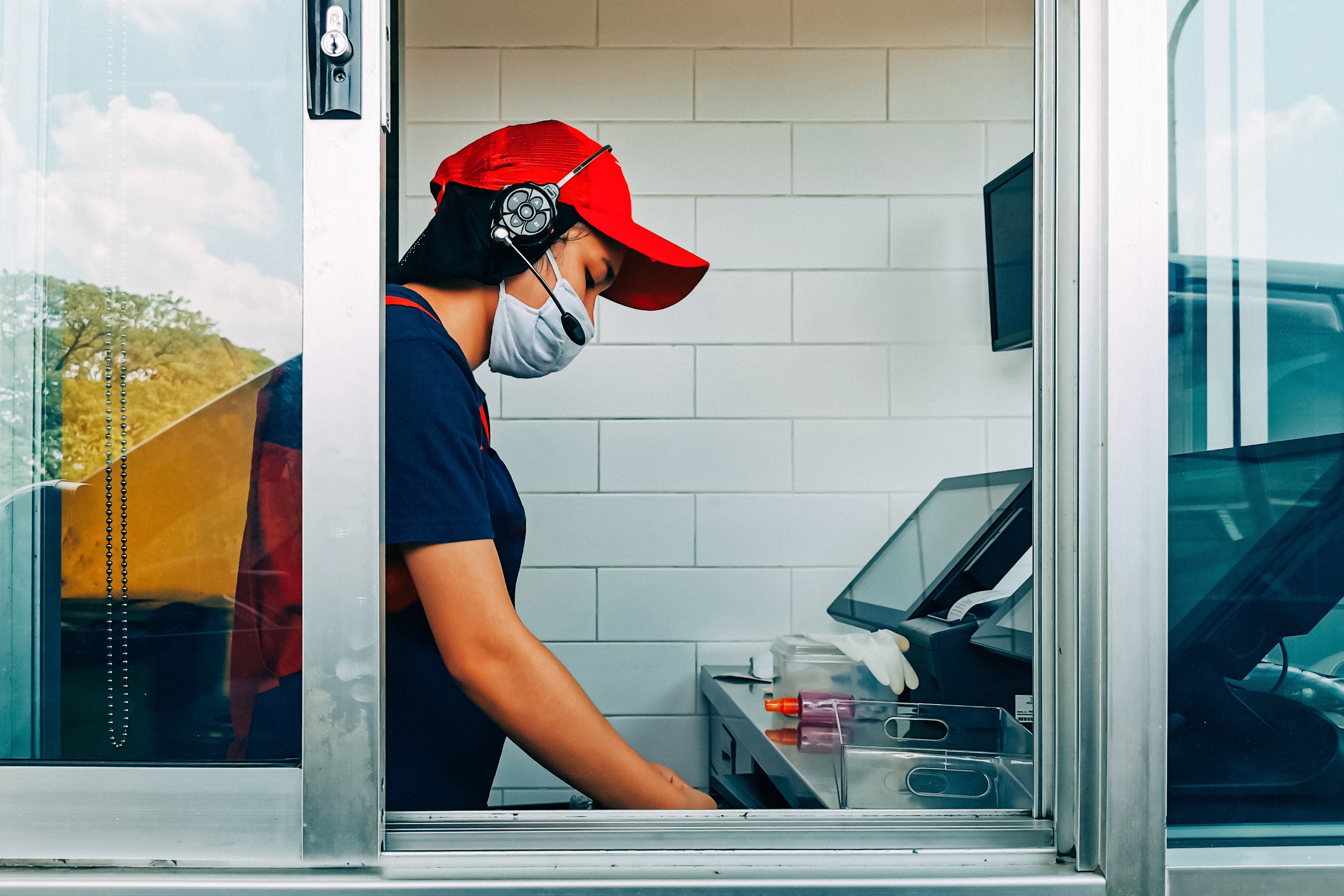 fast food market research face mask