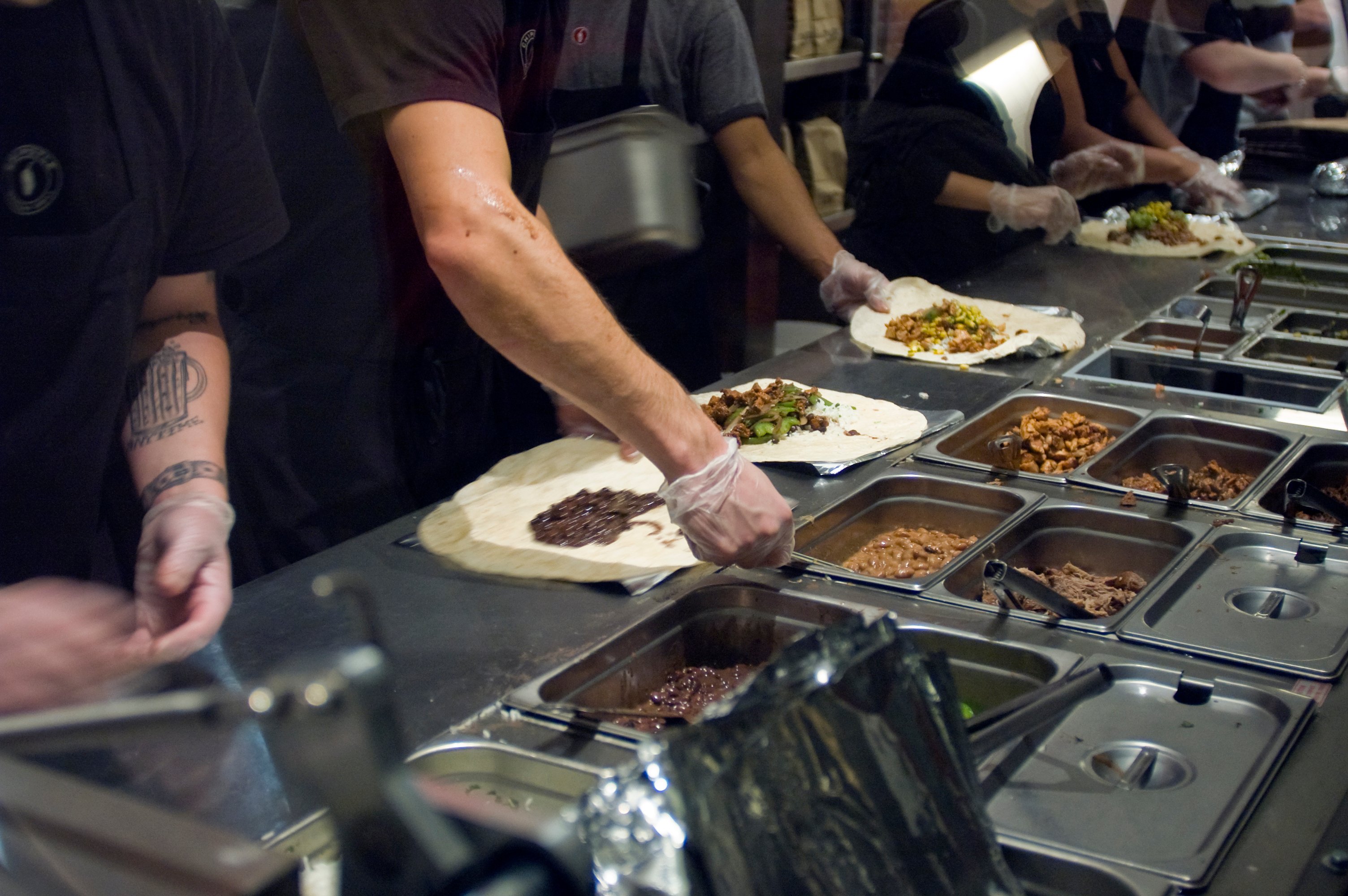 food service market research chipotle food line