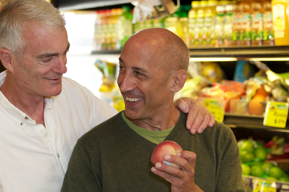 grocery industry market research couple produce shopping