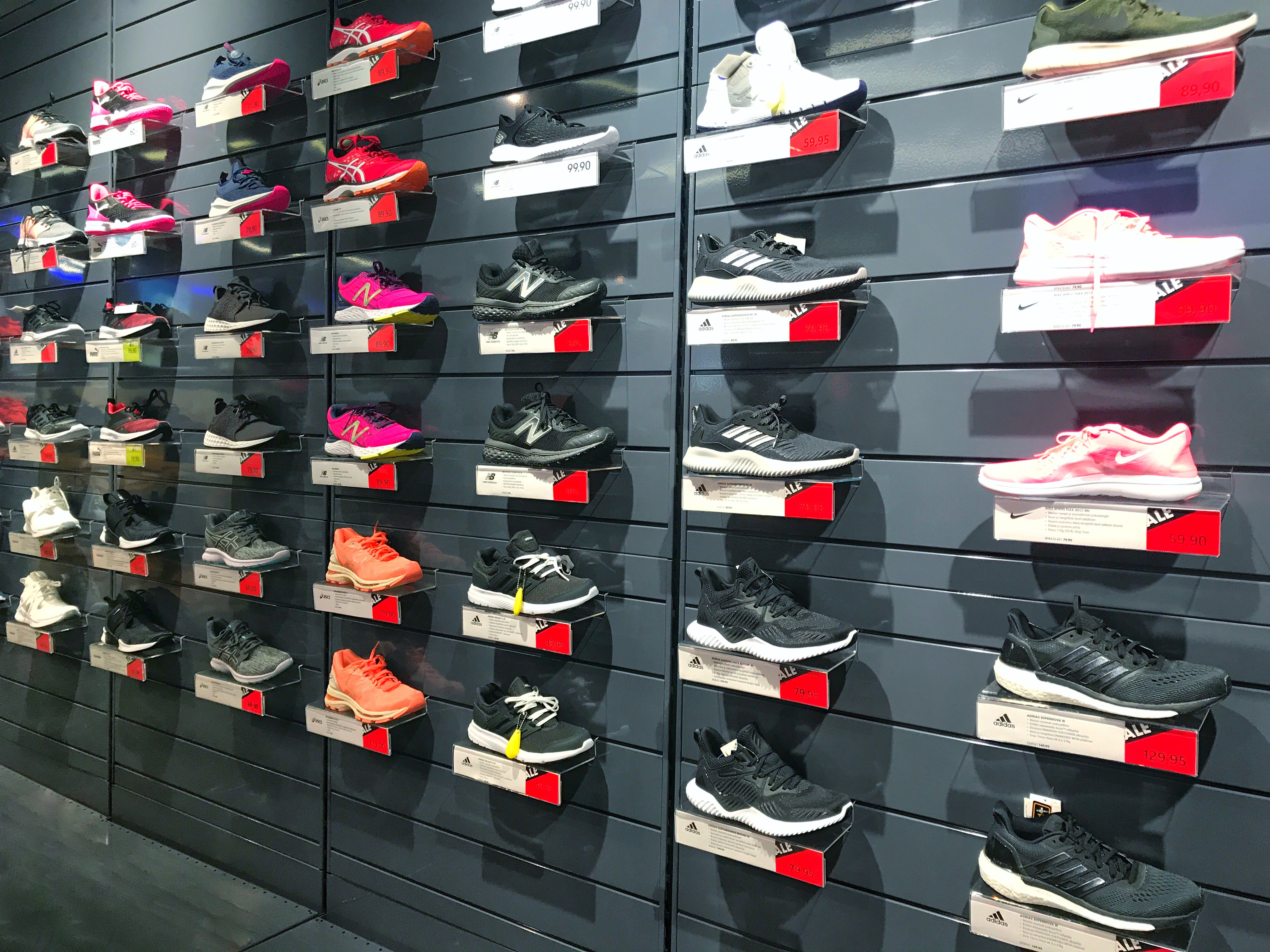 manufacturing market research nike shoe wall