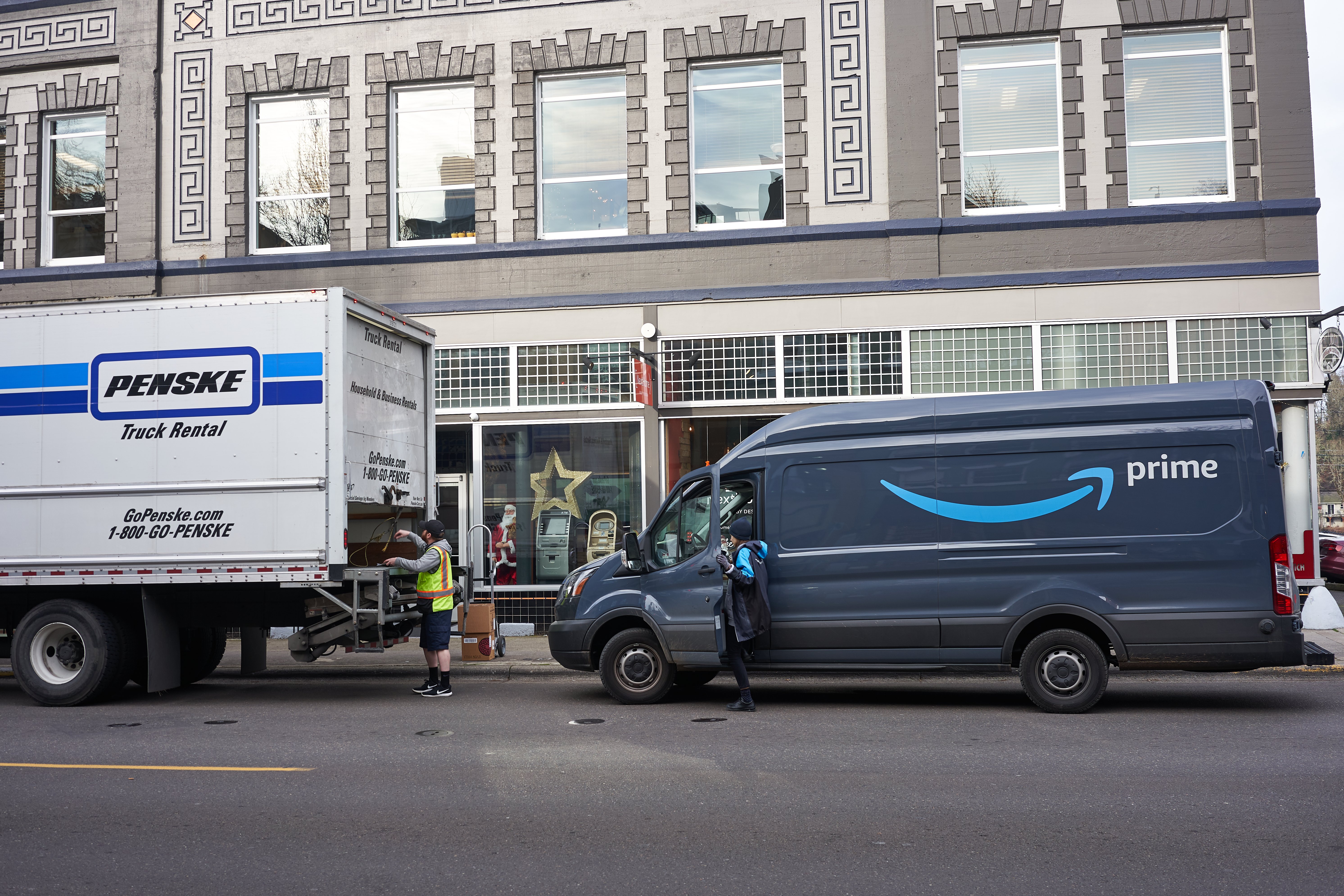 market research amazon delivery truck