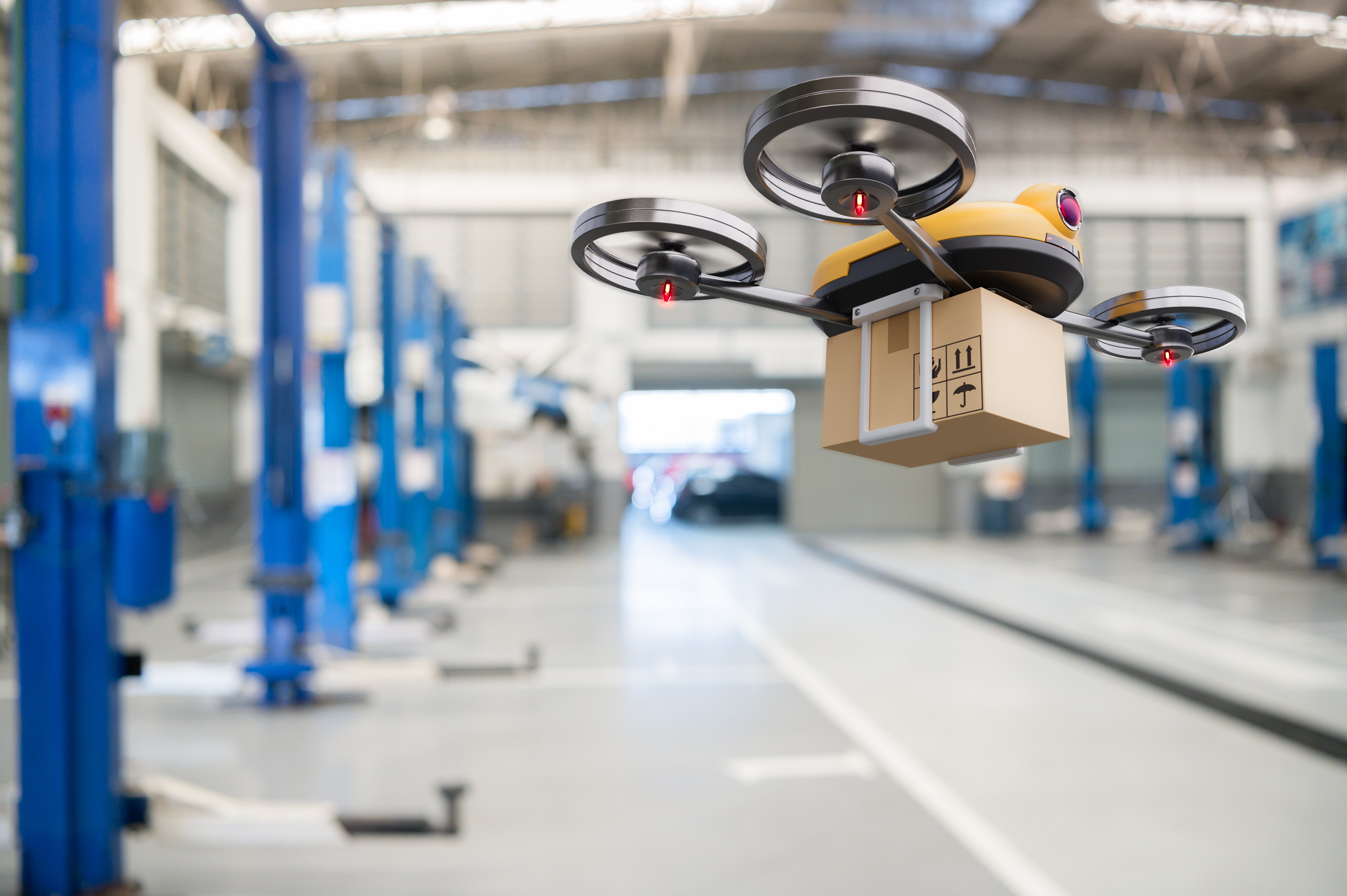 market research drone delivery warehouse