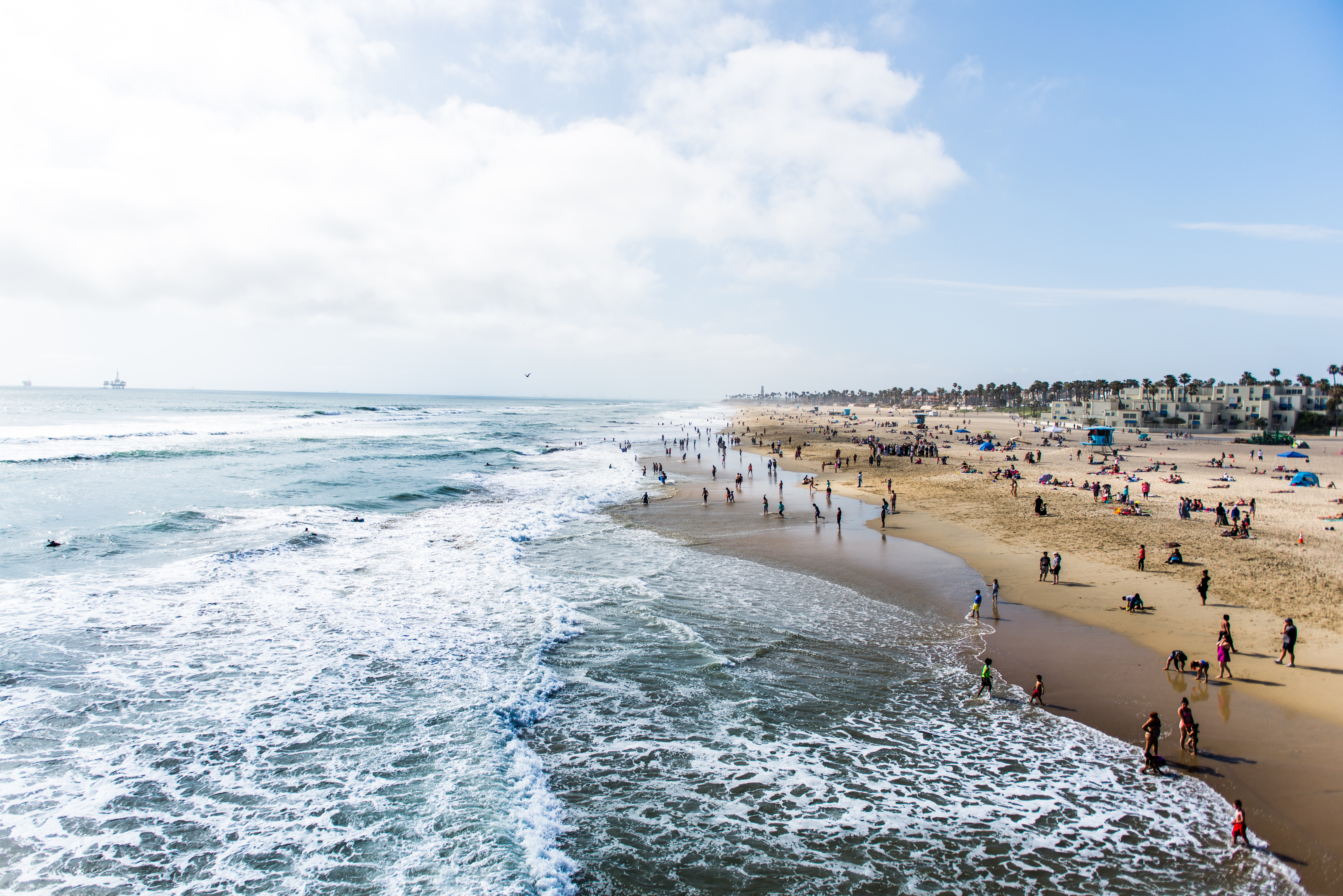 market research huntington beach crowded