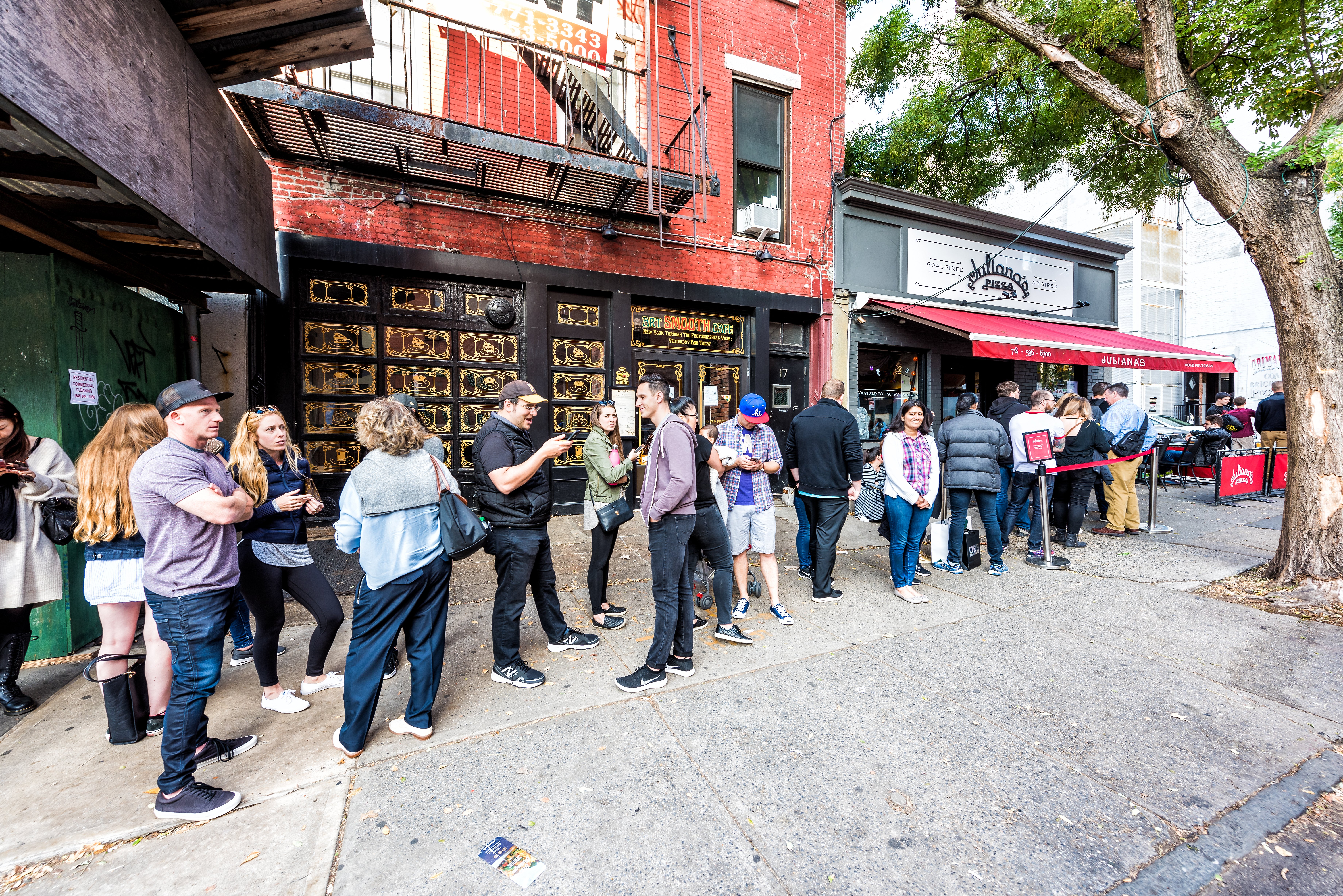 market research long restaurant line