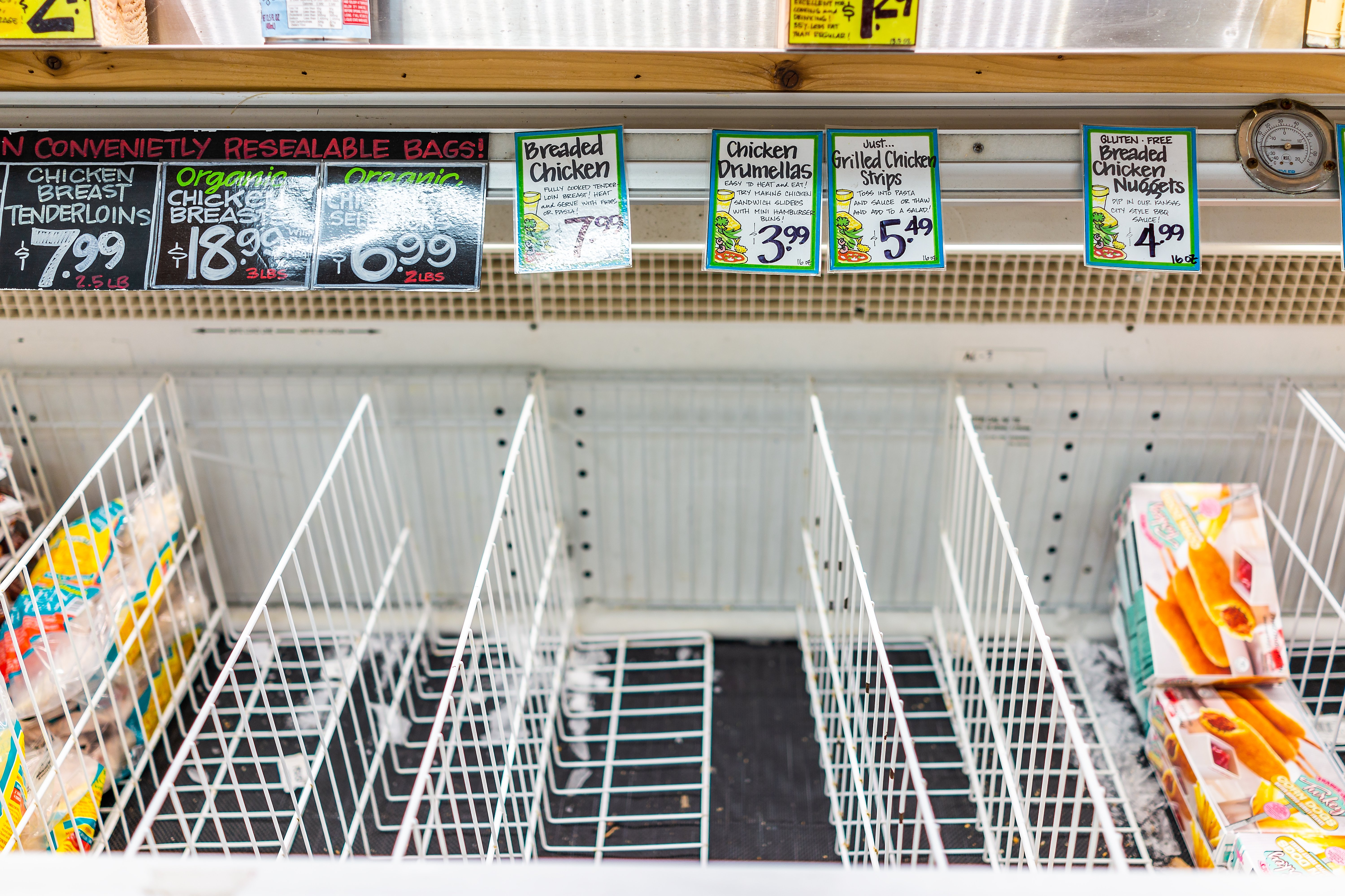 market research trader joe empty freezer