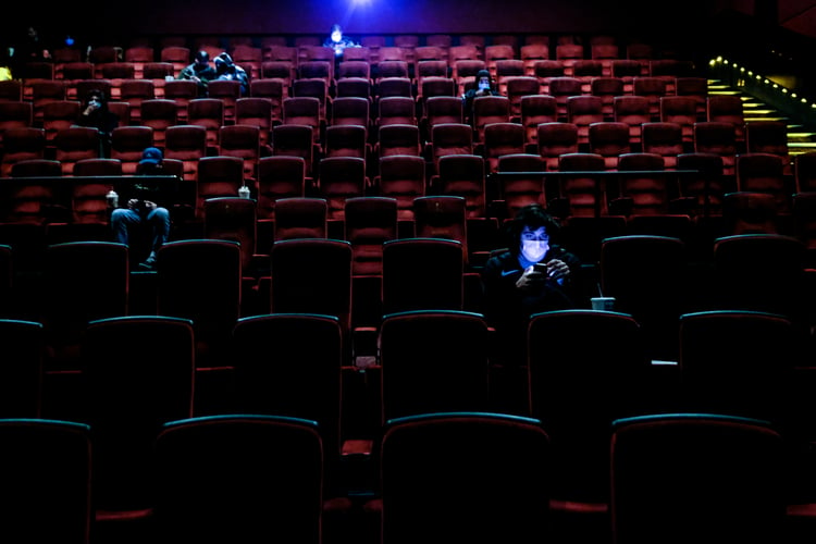 panel surveys movie theater inside