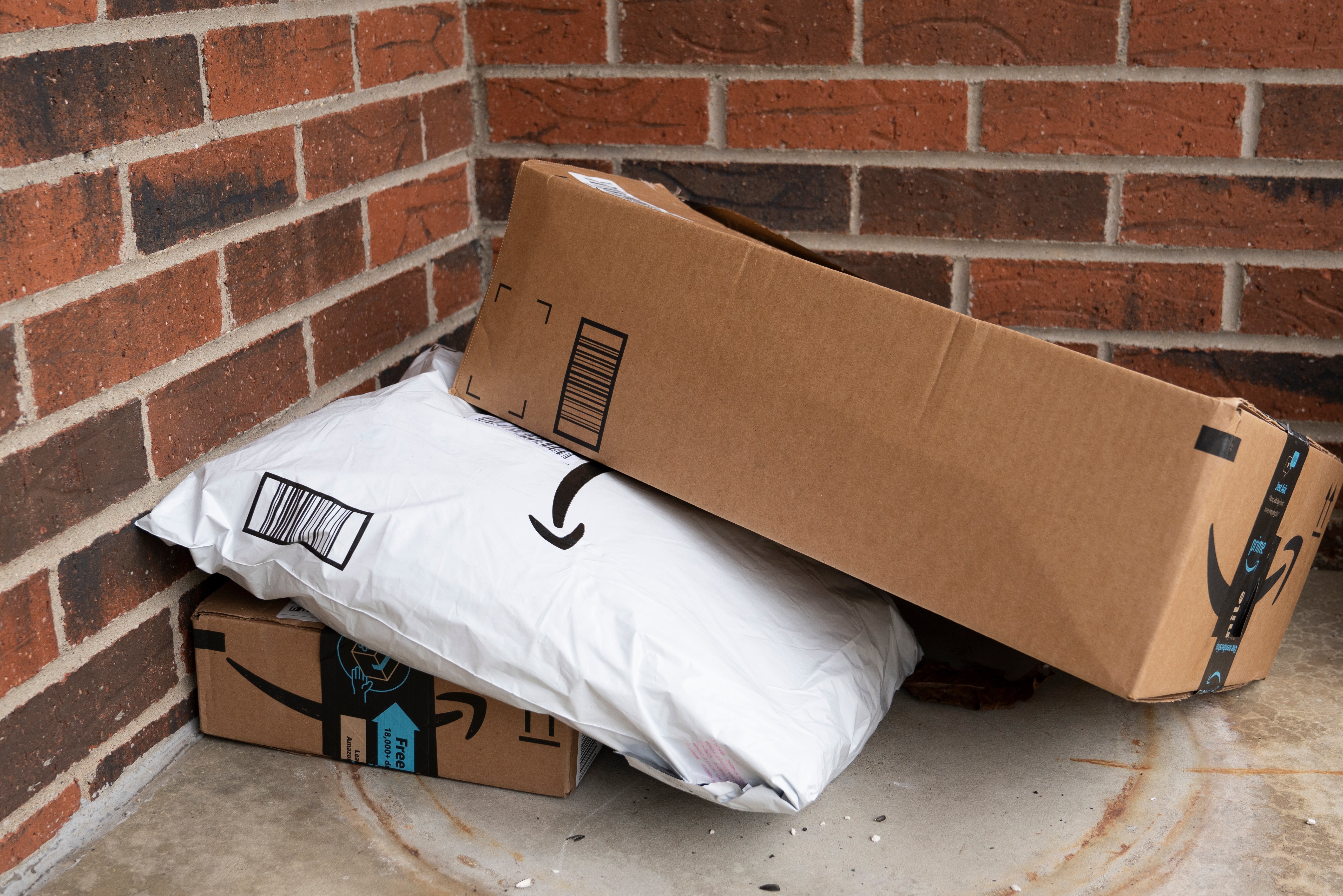 retail market research amazon left packages