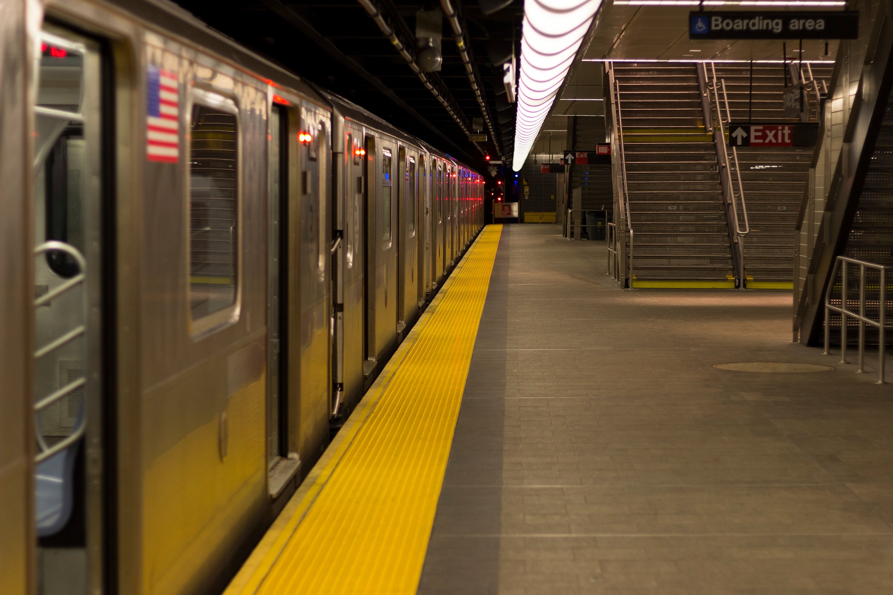 transportation market research empty subway station